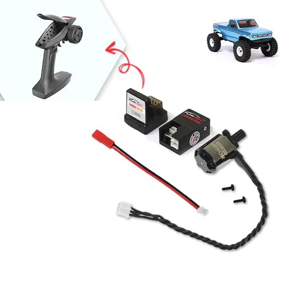 Furitek Starter 2S Brushless Power System for 1/18 RC Crawler - Redcat Ascent-18 Upgrade Kit with Brushless Motor, ESC & Receiver (FUR-2525) | Perfect for Off-Road RC Car Performance & Crawling Adventures