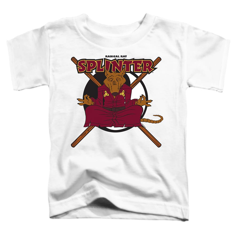 LOGOVISION TMNT Teenage Mutant Ninja Turtles Radical Rat Splinter Unisex Toddler T-Shirt | Kids Cartoon Graphic Tee | Birthday Gift & Casual Wear