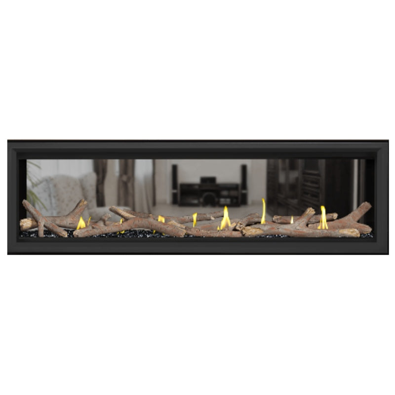 Napoleon Vector 62 See Through Linear Direct Vent Gas Fireplace - LV62N2 | Modern Home Heating Solution for Living Rooms & Patios