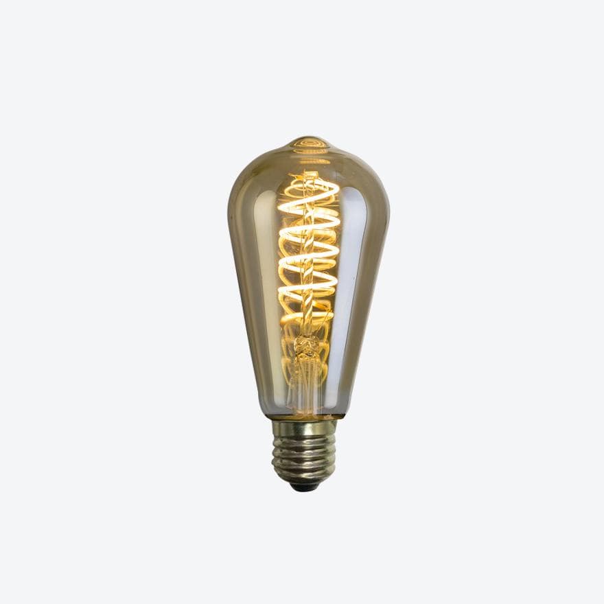 ST64 E27 5W 2200K LED Vintage Edison Bulb - Warm White Dimmable Filament Light Bulb for Home, Cafe, Restaurant & Industrial Decor