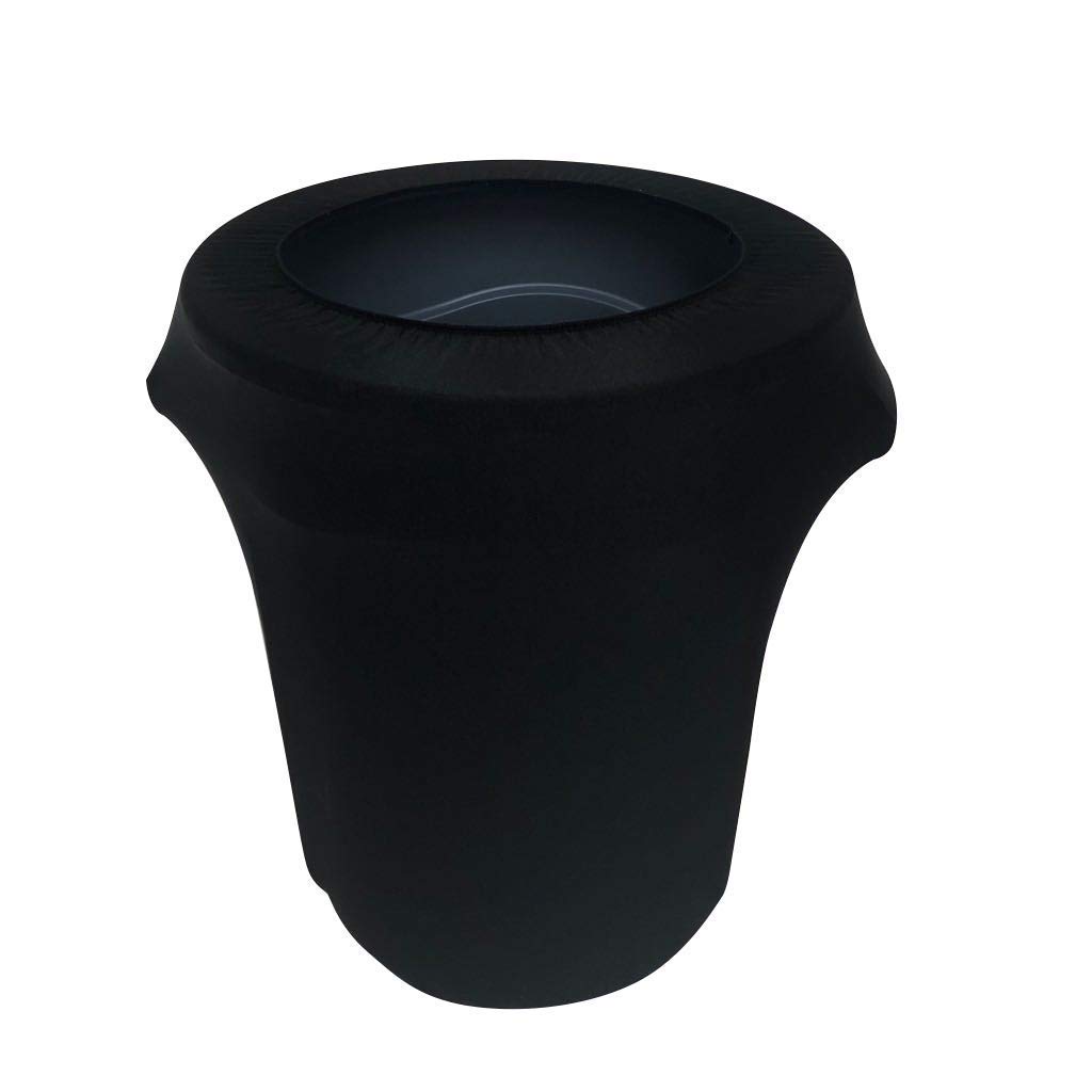 55 Gallon Spandex Stretch Trash Can Cover - Elastic Round Table Linen for Outdoor & Indoor Use - Fits 55 Gallon Round Trash Bins - Perfect for Patio, Kitchen, Restaurant & Event Decor