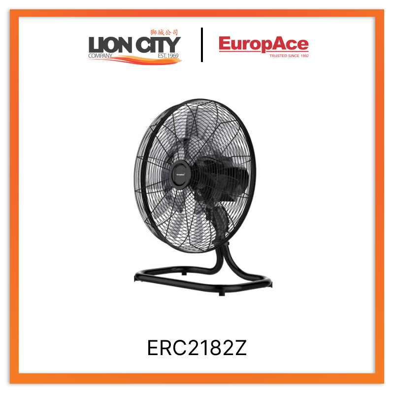 Europace ERC2182Z 18 Inch DC Circulator Floor Fan - Energy Efficient Cooling for Home, Office & Bedroom - Quiet High Velocity Airflow for Year-Round Comfort