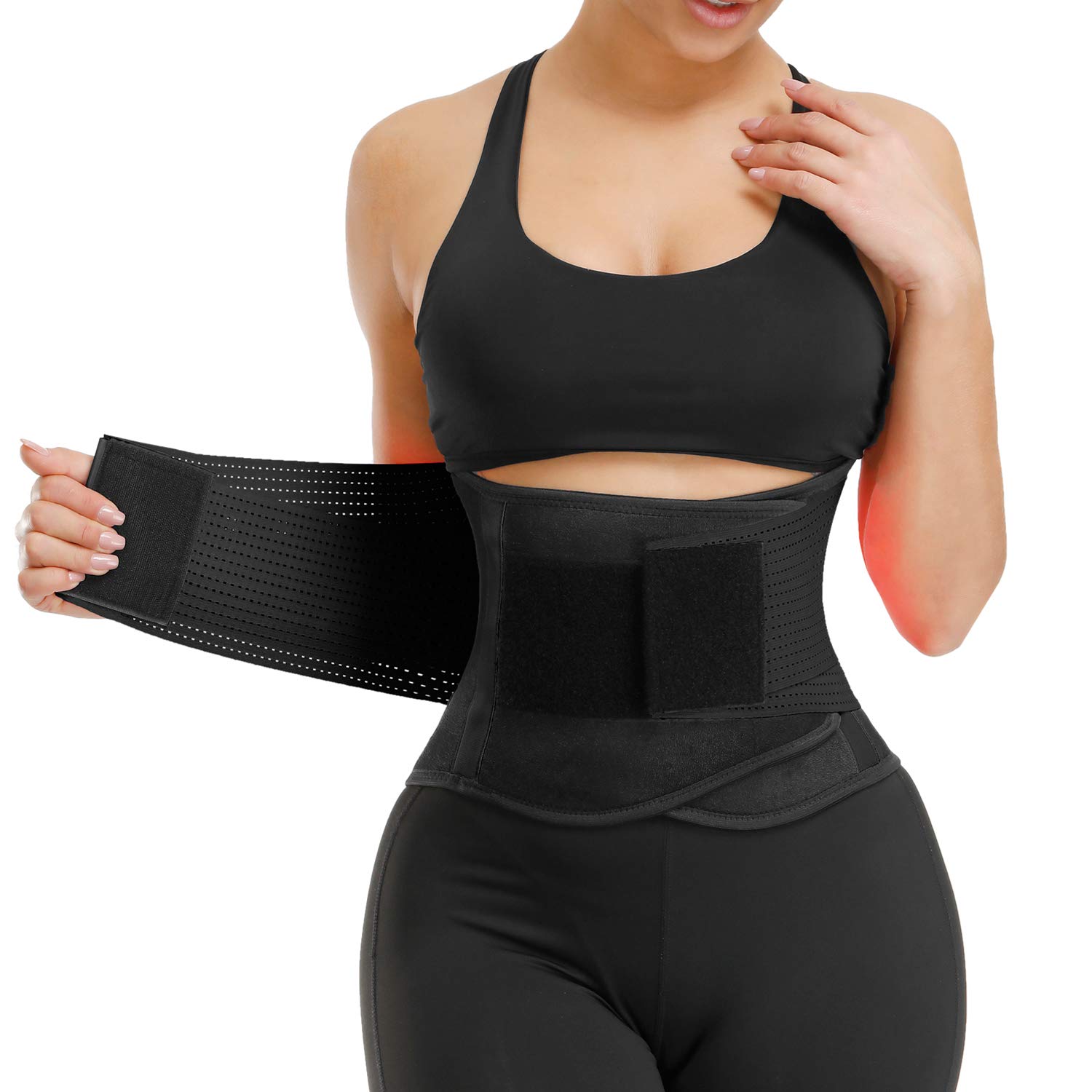 VENUZOR Waist Trainer Belt for Women - Slimming Body Shaper & Waist Cincher Trimmer - Sport Girdle Belt for Workout & Postpartum Recovery - UPGRADED Design for Comfort & Support