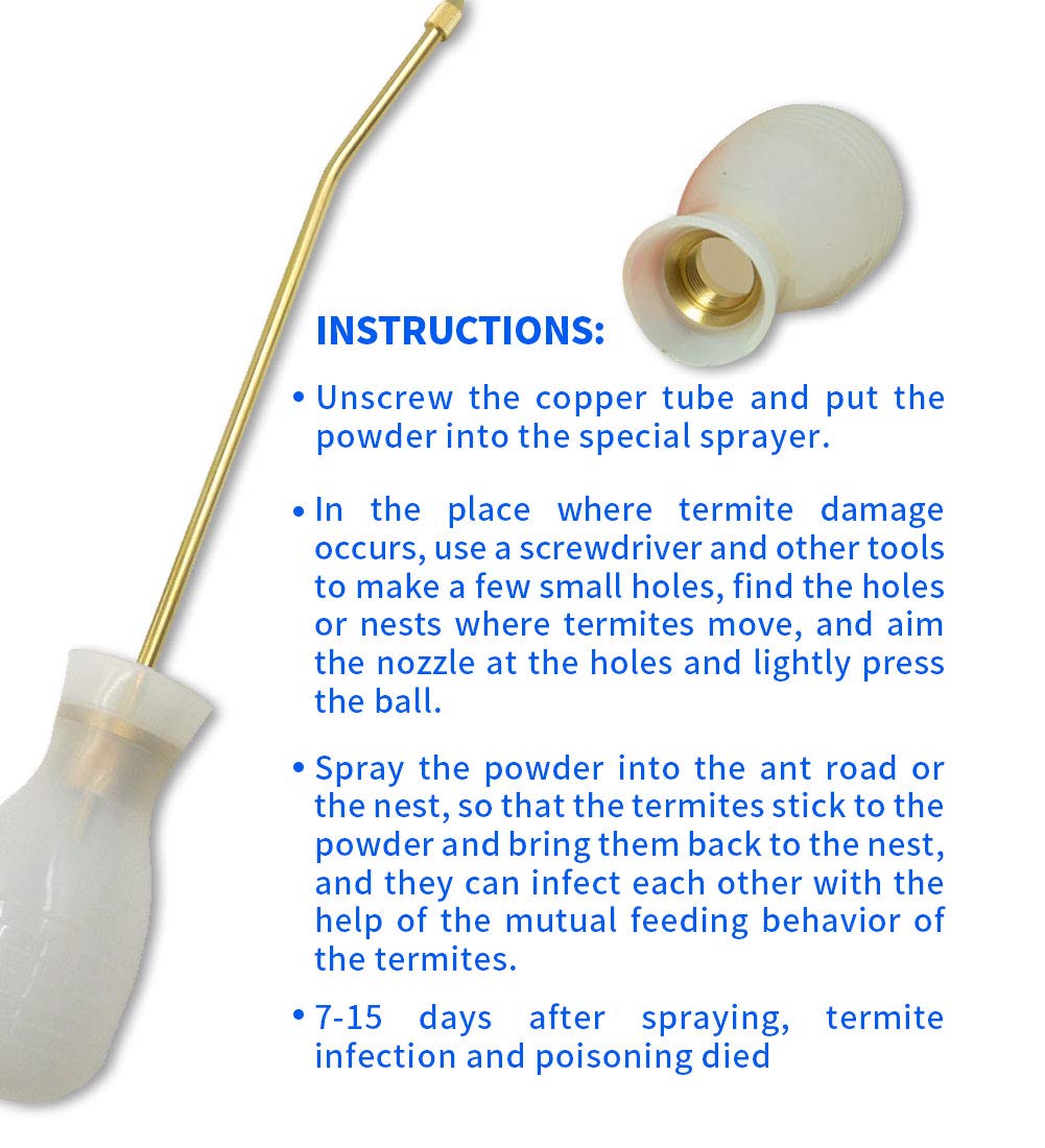 Organic Gardening Bulb Duster with Long Copper Tube - Powder Duster Sprayer for Plants, Flowers & Vegetables | Garden Powder Applicator Dispenser for Pest Control & Agricultural Supplies | Perfect for Home Gardens, Greenhouses & Farm Use