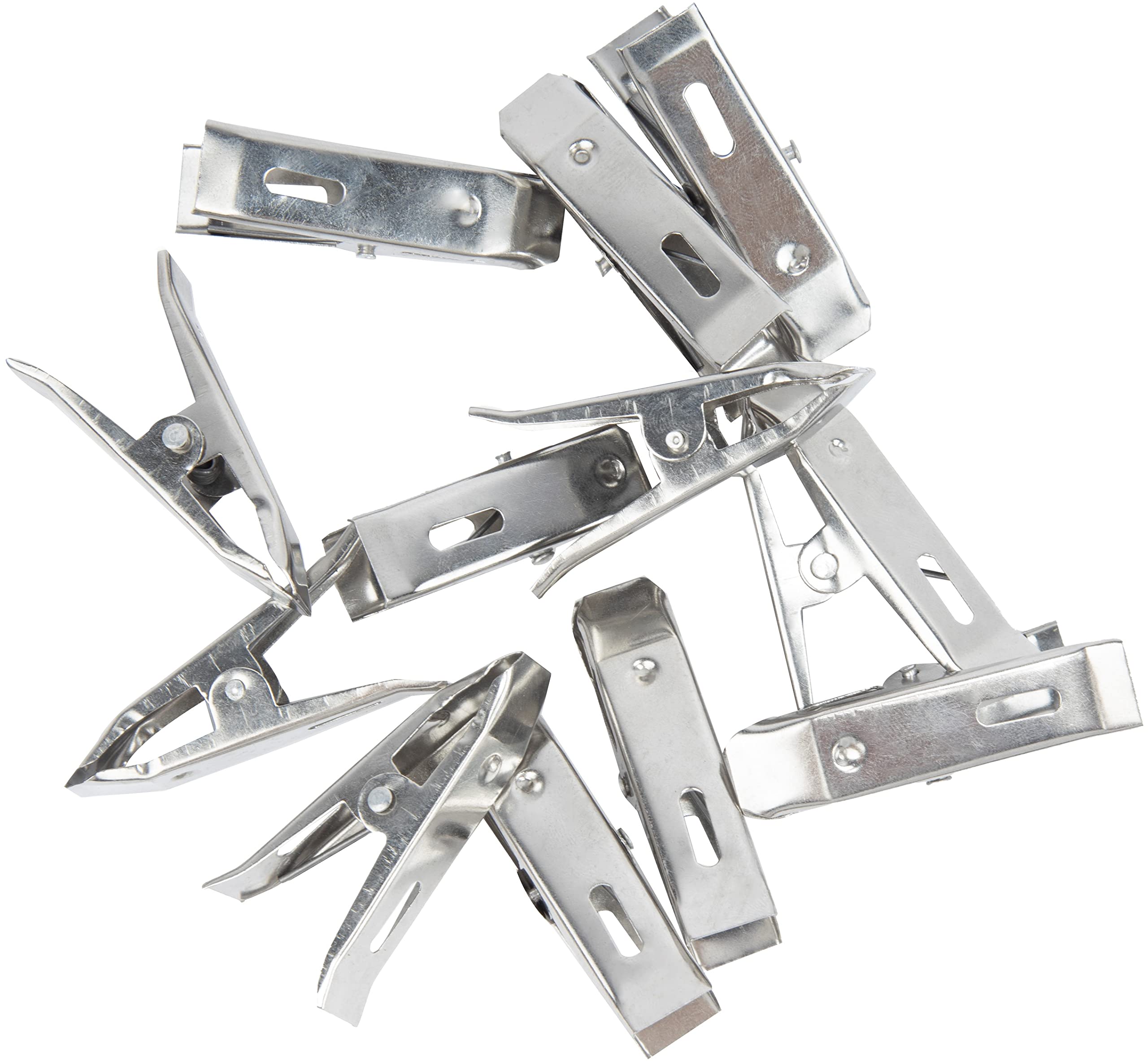 Premium 12-Pack Heavy Duty Clothes Pins & Beach Towel Clips - Strong Chair Clips, Towel Holder for Outdoor, Laundry, Camping - Multi-Purpose Hanging Clips for Clothesline, Blankets, Picnic, Poolside Use