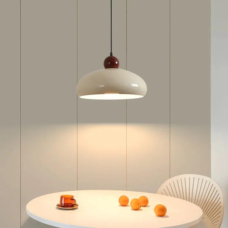 Modern Round LED Pendant Light with Umbrella Shade - Stylish Ceiling Lighting Fixture for Dining Room, Kitchen Island, Bedroom & Living Room Decor