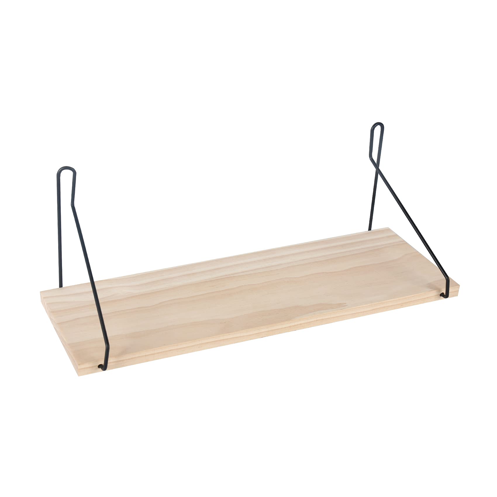 Floating Shelves Wall Mounted - Natural Wood Decorative Shelves for Bedroom, Living Room, Kitchen & Office - 15.8 Inch Rustic Home Storage Solution - Perfect for Displaying Books, Photos & Decor Items
