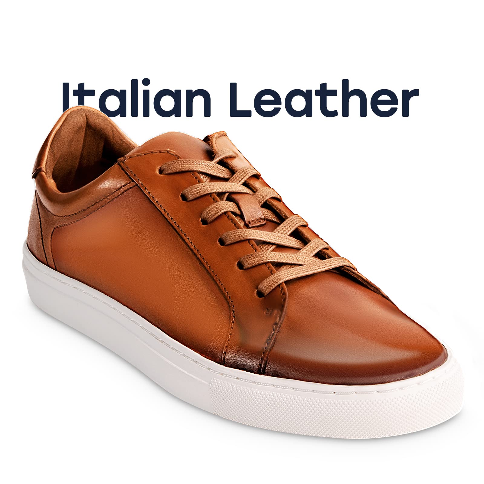 Dunross & Sons Men's Sneakers - Fashionable Lace-Up & Slip-On Casual Shoes for Men | Comfortable Leather Walking Shoes | Perfect for Work, Travel & Everyday Wear