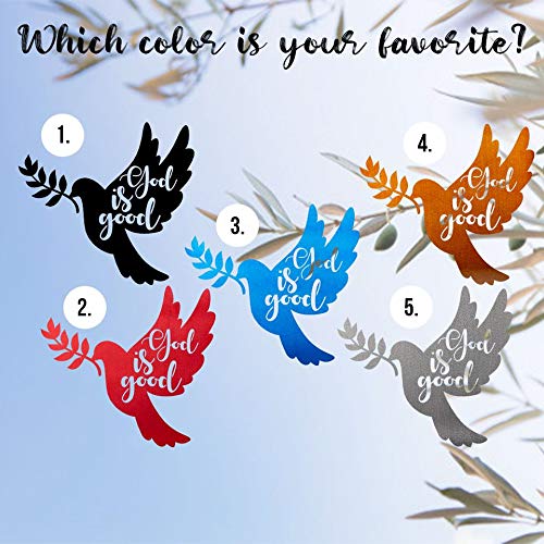 Steel Roots Dove of Peace Metal Wall Art - Indoor & Outdoor Decor for Living Room, Bedroom, Dining - Inspirational Gift