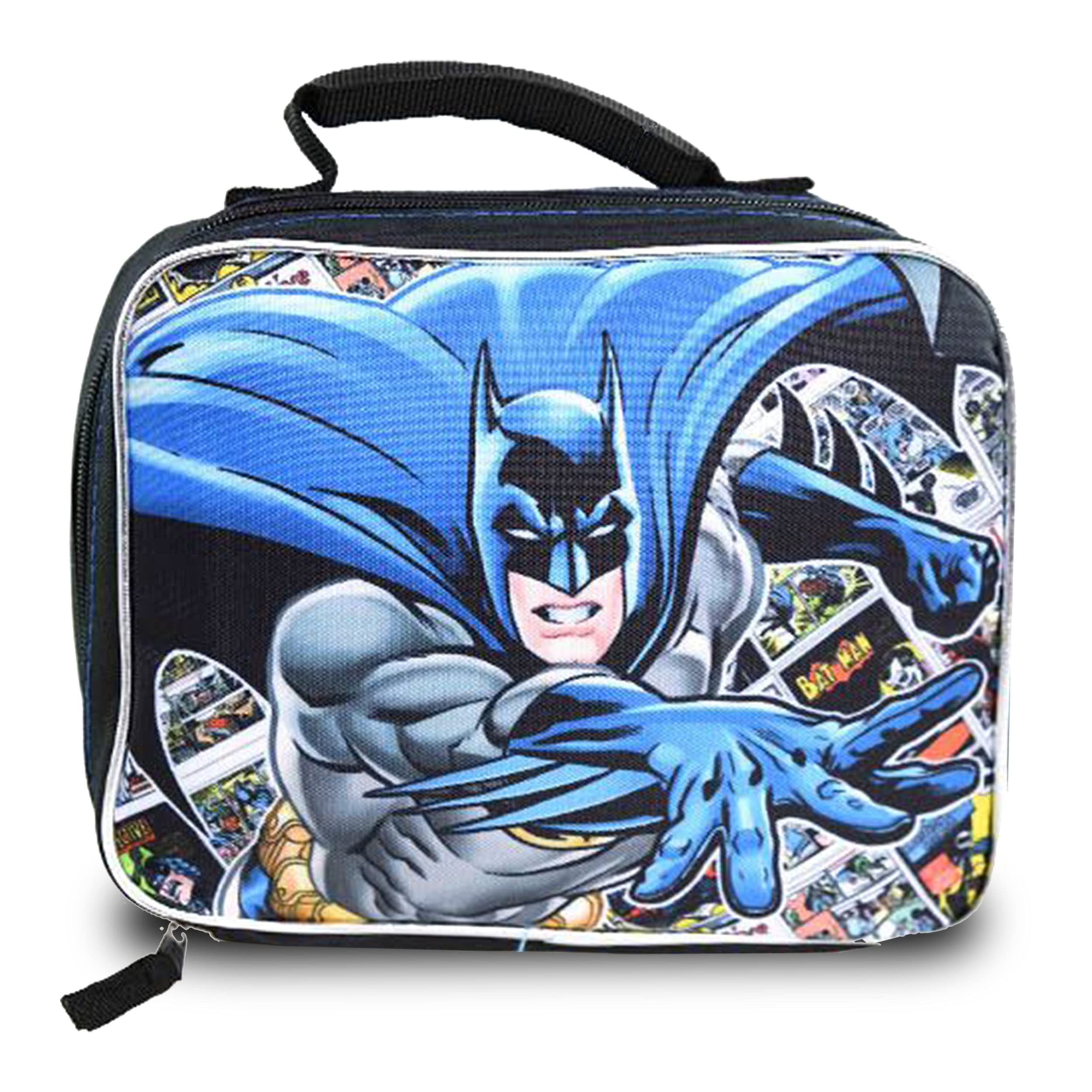 DC Comics Batman Insulated Lunch Box and 30oz Water Bottle Set - Official Batman School Supplies for Kids | Perfect for School Lunches, Picnics, and Outdoor Activities