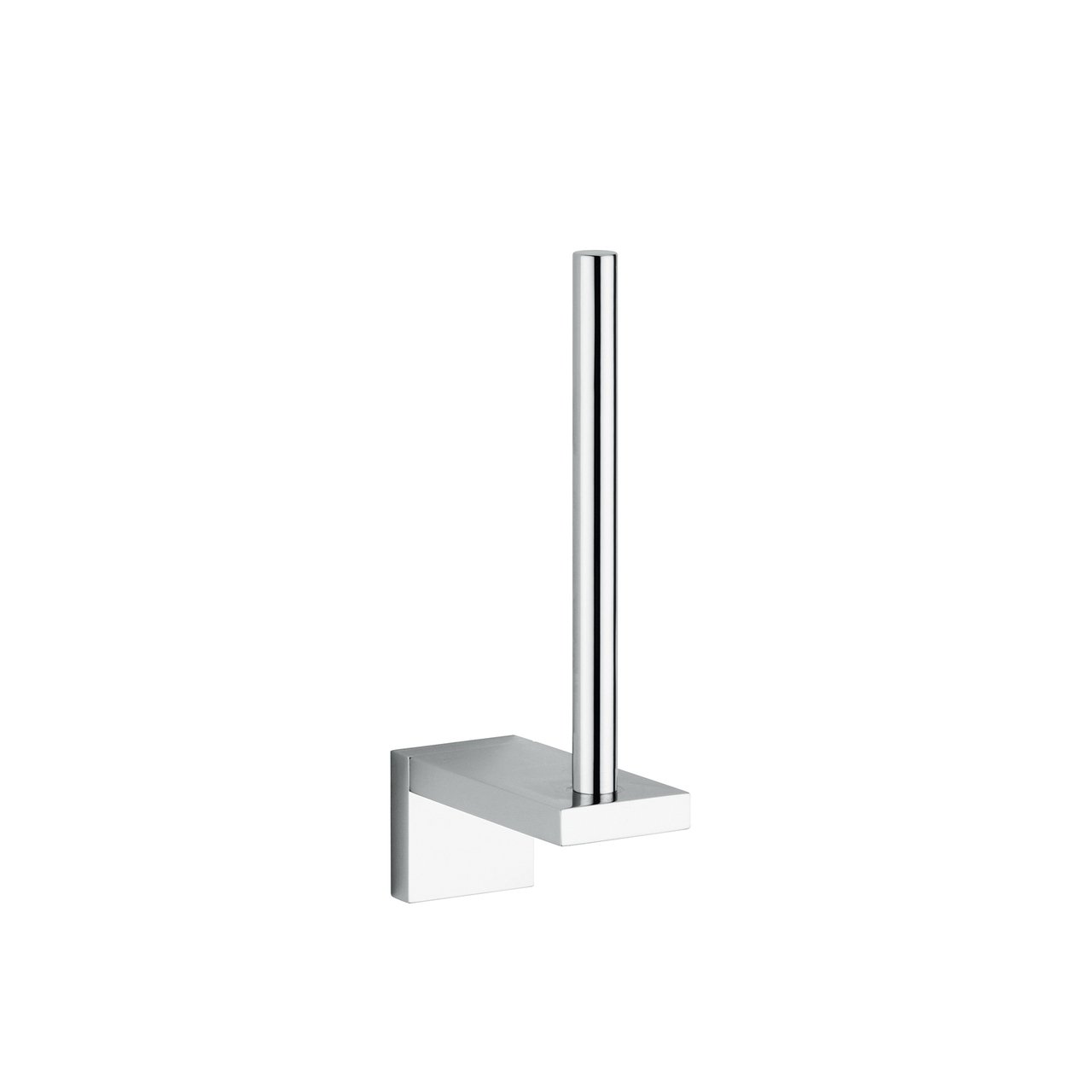 Demetra 1941 Chrome Vertical Toilet Paper Holder - Modern Bathroom Tissue Roll Stand for Home & Office - Durable Stainless Steel Design for Powder Rooms, Restrooms & Guest Baths