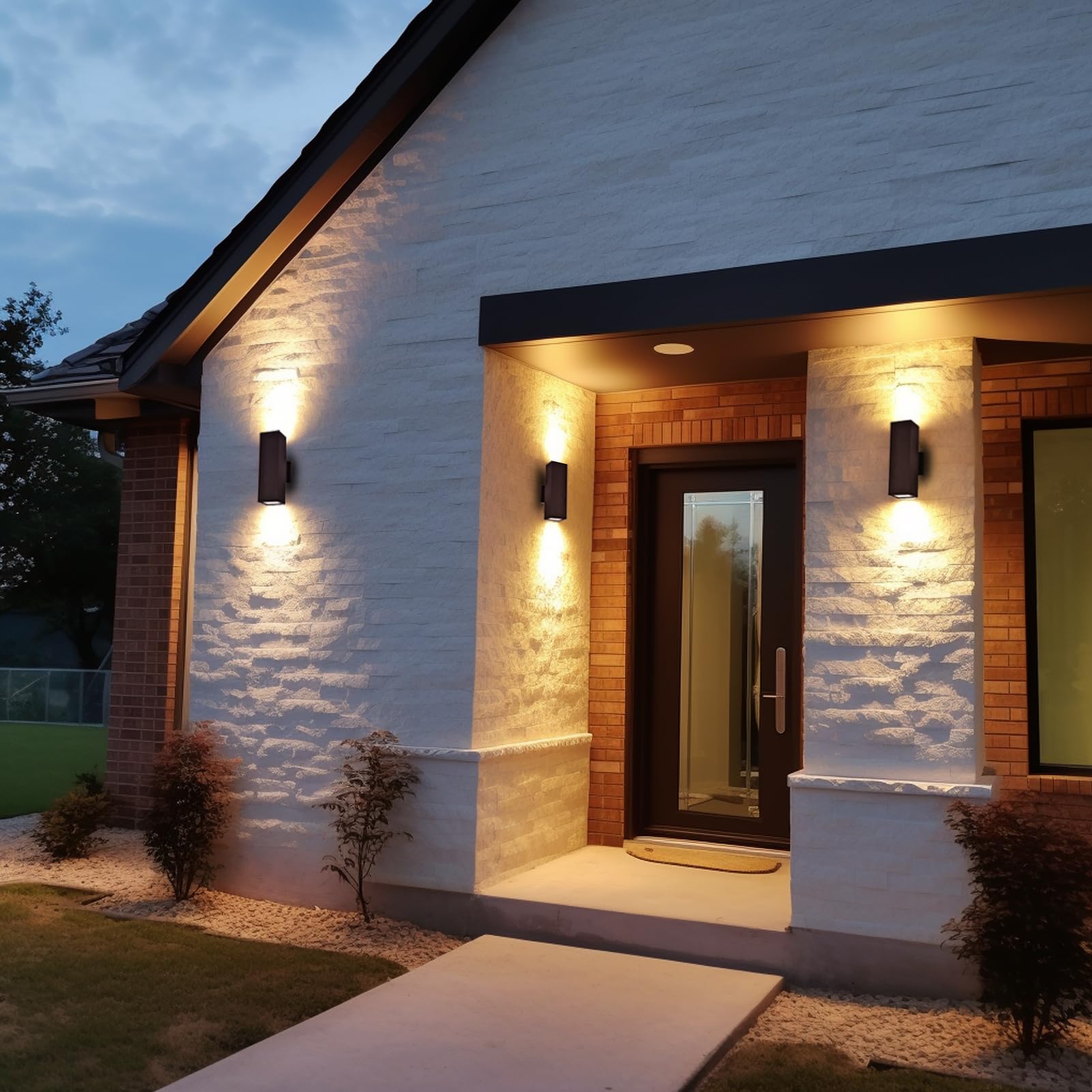 Dusk to Dawn Outdoor Wall Sconces - Oil Rubbed Bronze Waterproof Porch Lights with Rust Proof Finish - ETL Certified for Garage, Balcony, Entryway & Patio Lighting | Perfect for Home Exterior, Garden & Pathway Illumination
