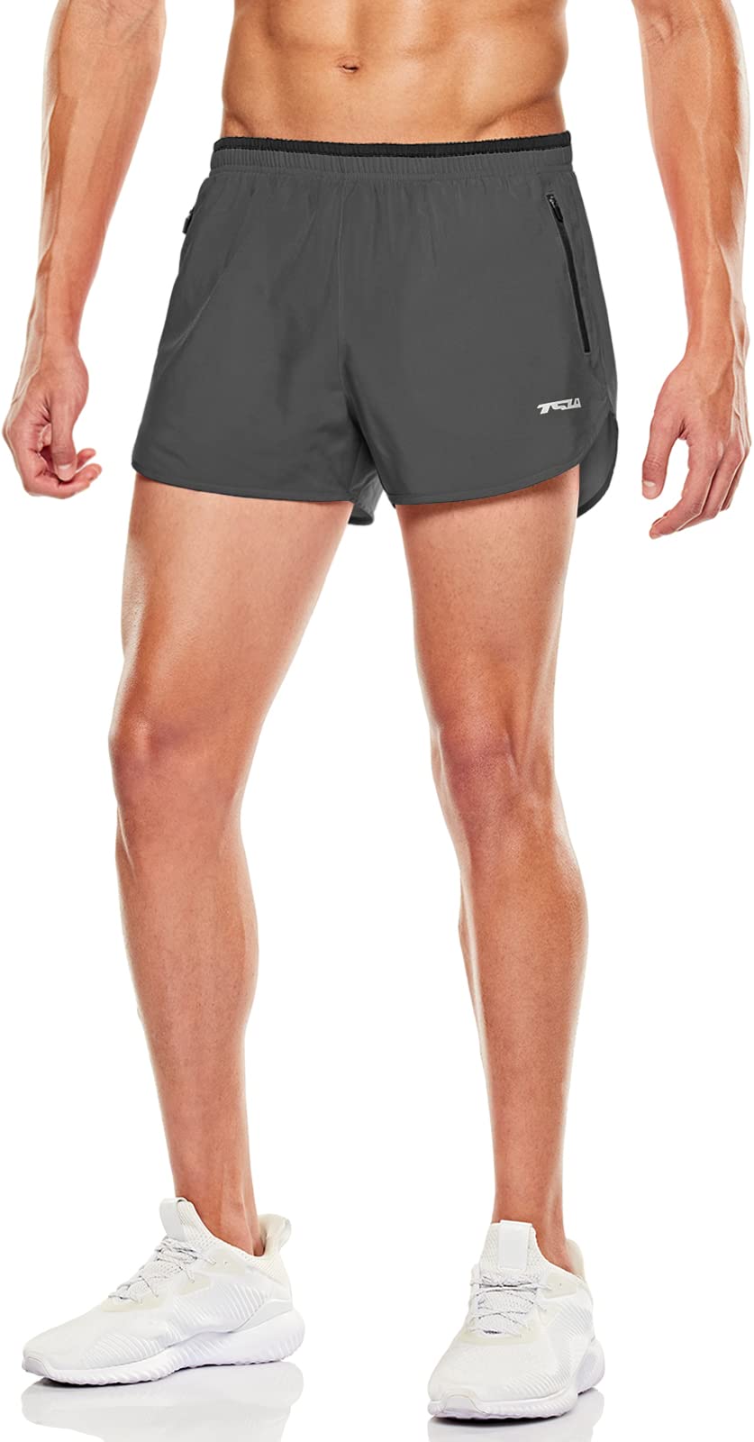 TSLA Men's 3 Inch Quick Dry Running Shorts - Breathable Mesh Workout Shorts for Jogging, Gym & Marathon Training - Lightweight Athletic Shorts for Men's Activewear & Sports Performance