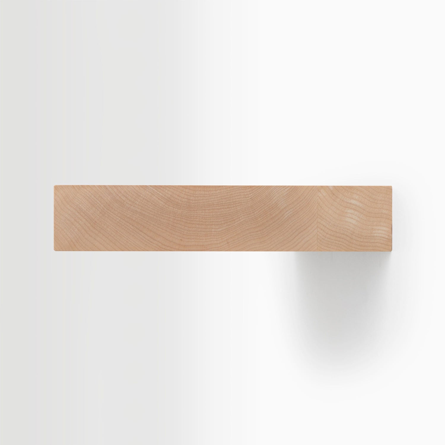 Premium Aksel Maple Floating Shelf - Natural Wood Wall Shelf for Home Decor, Books & Plants - Perfect for Living Room, Bedroom & Kitchen Storage