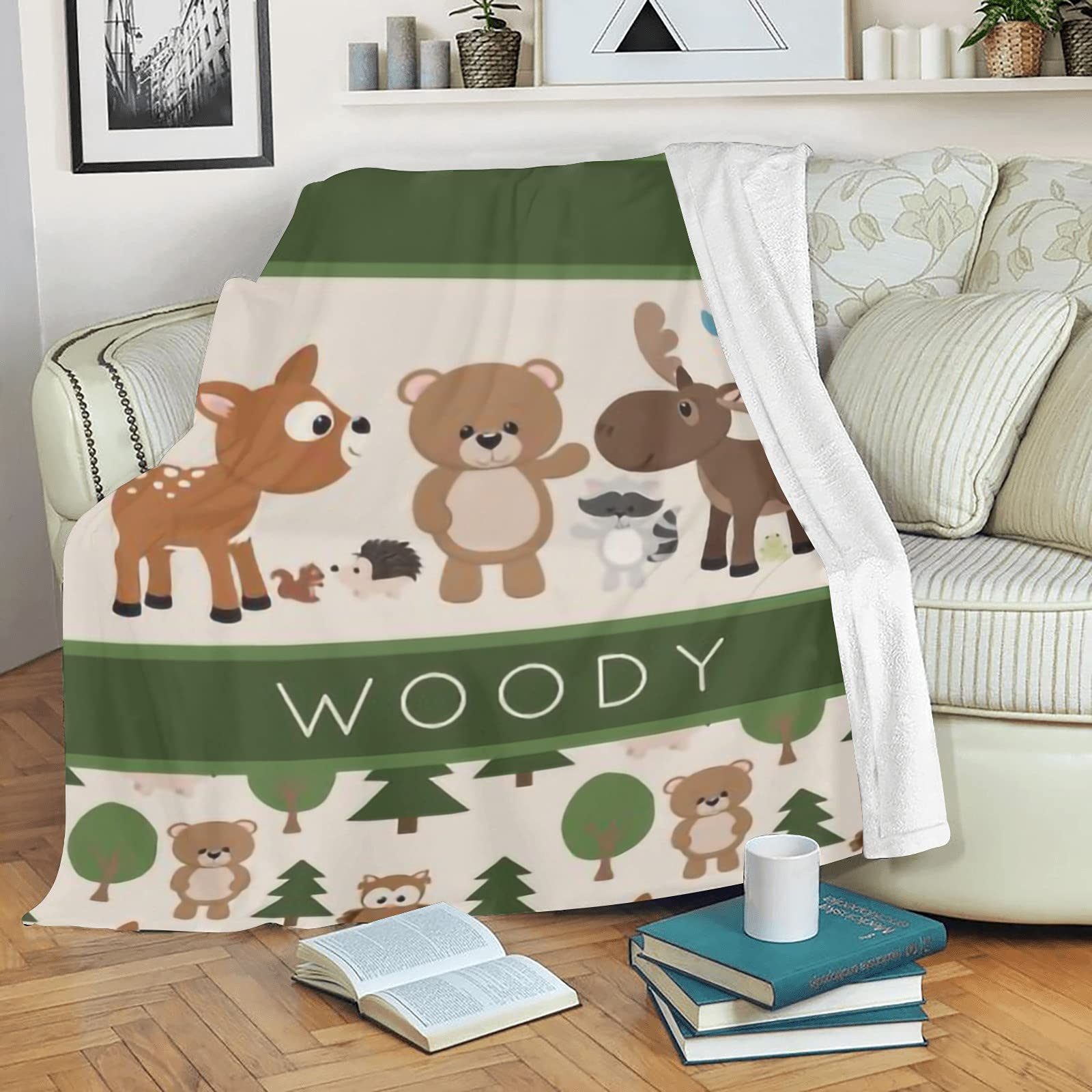 Personalized Baby Name Blanket - Custom Embroidered Soft Blanket for Newborns | Perfect Baby Shower Gift, Nursery Decor & Neutral Baby Boy/Girl Essentials | Cozy for Cuddling, Swaddling & Photo Props