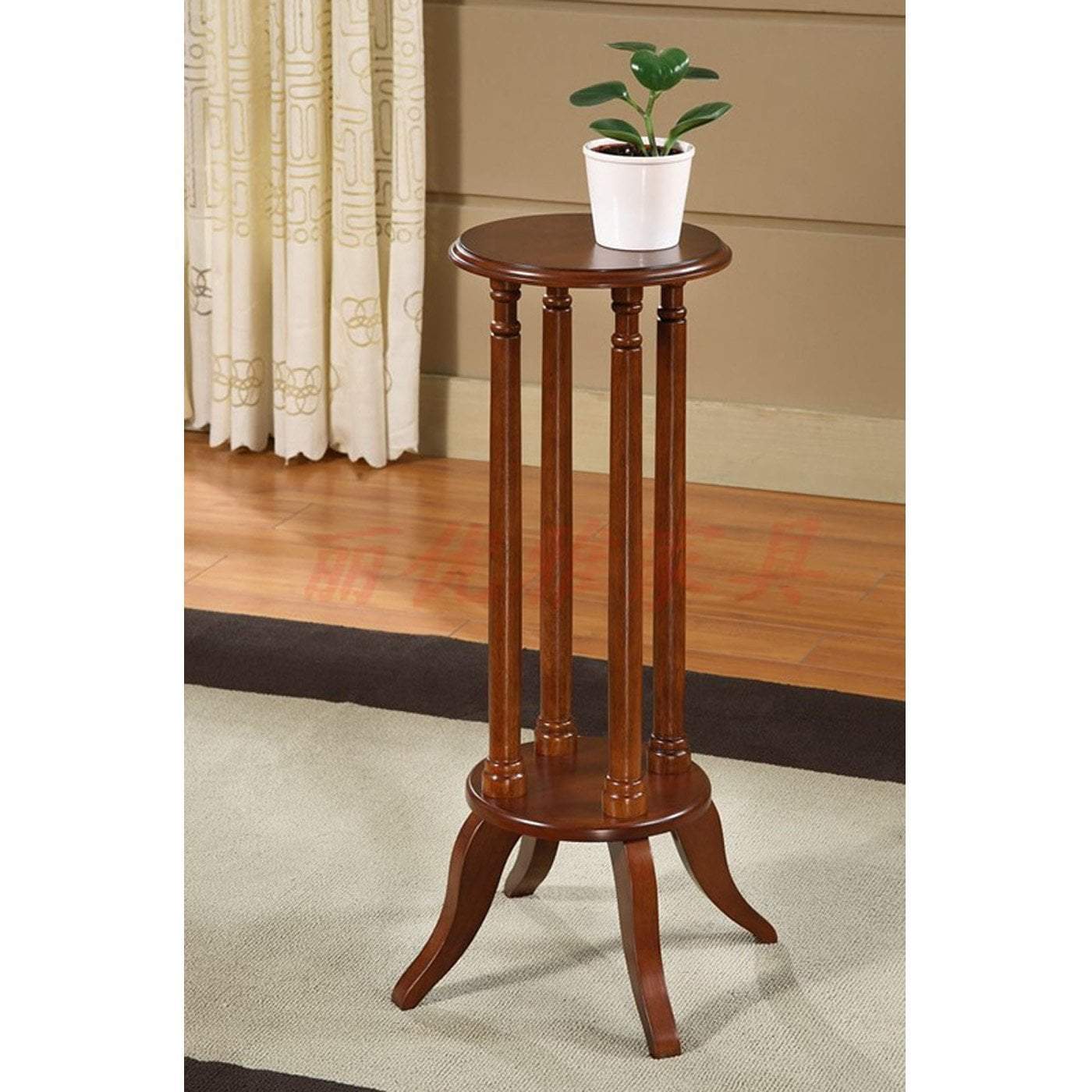Premium Cedar Flower Plant Stand - Rustic Wooden Display Shelf for Indoor & Outdoor Plants - Perfect for Home, Garden, Patio, and Balcony Decor
