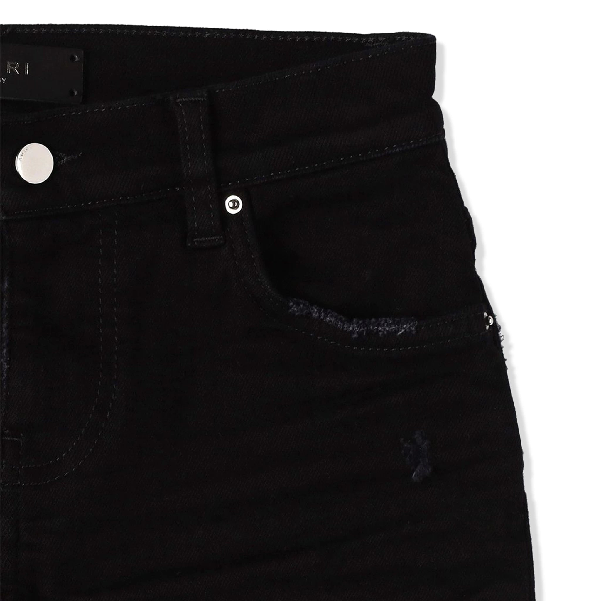Amiri Kids Stack Black Jeans - Premium Distressed Denim for Boys & Girls | Perfect for School, Playdates & Casual Outings