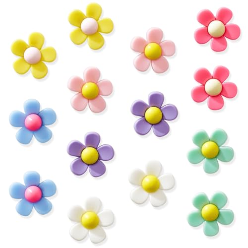 PVC Flower Charms - 14 PCS