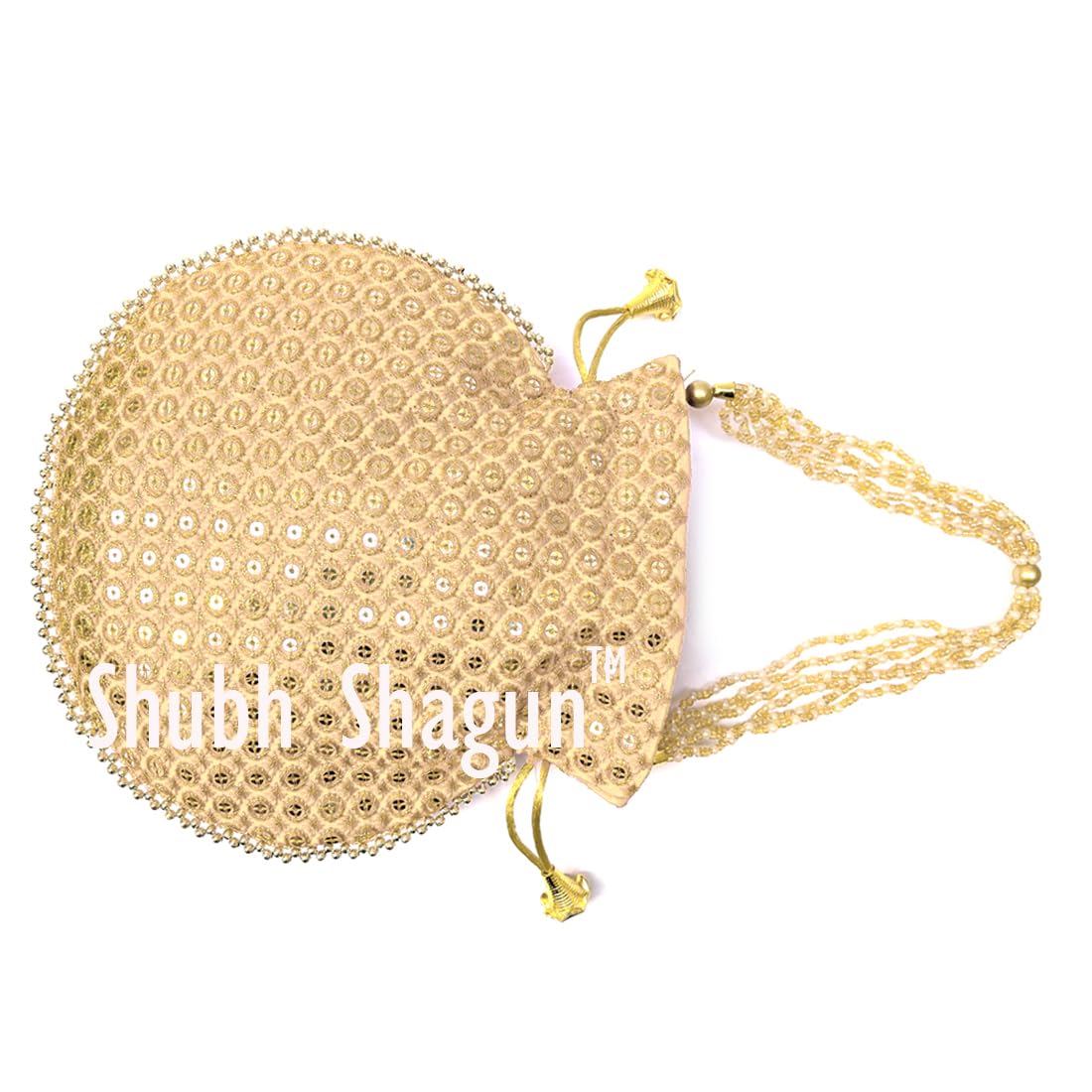 Shubh Shagun Women's Return Gift Potli Bag - Elegant Indian Clutch for Weddings, Festivals & Special Occasions | Perfect Bridal Party Favor & Ethnic Accessory