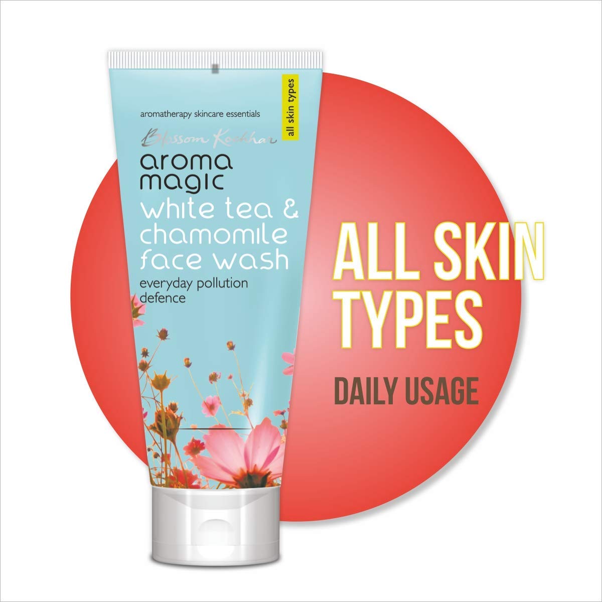 White Tea Chamomile Face Wash 100ml - Gentle Cleansing for Sensitive Skin