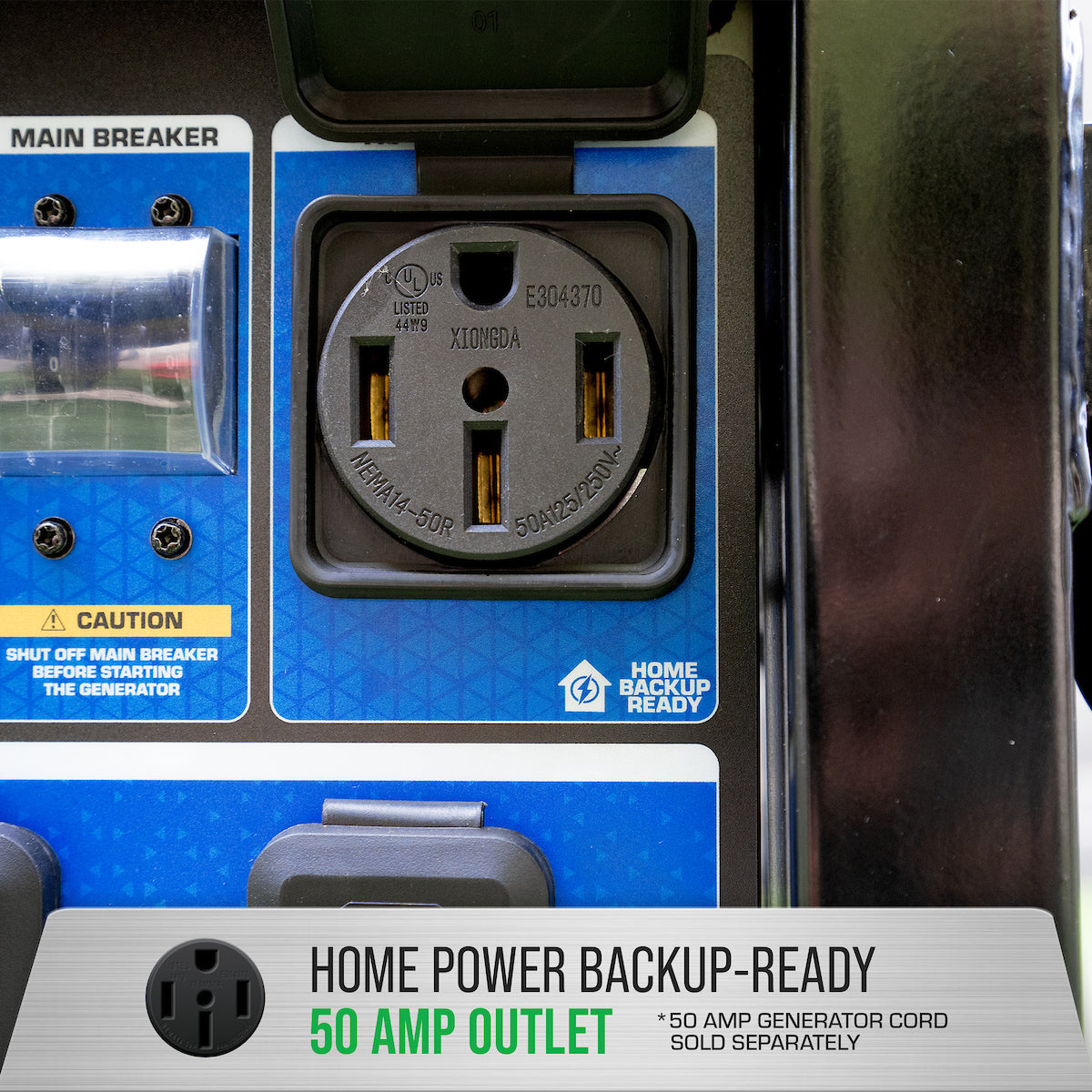 15,000 Watt Dual Fuel Portable Generator with Electric Start - Perfect for Home Backup, Camping & Outdoor Power Needs