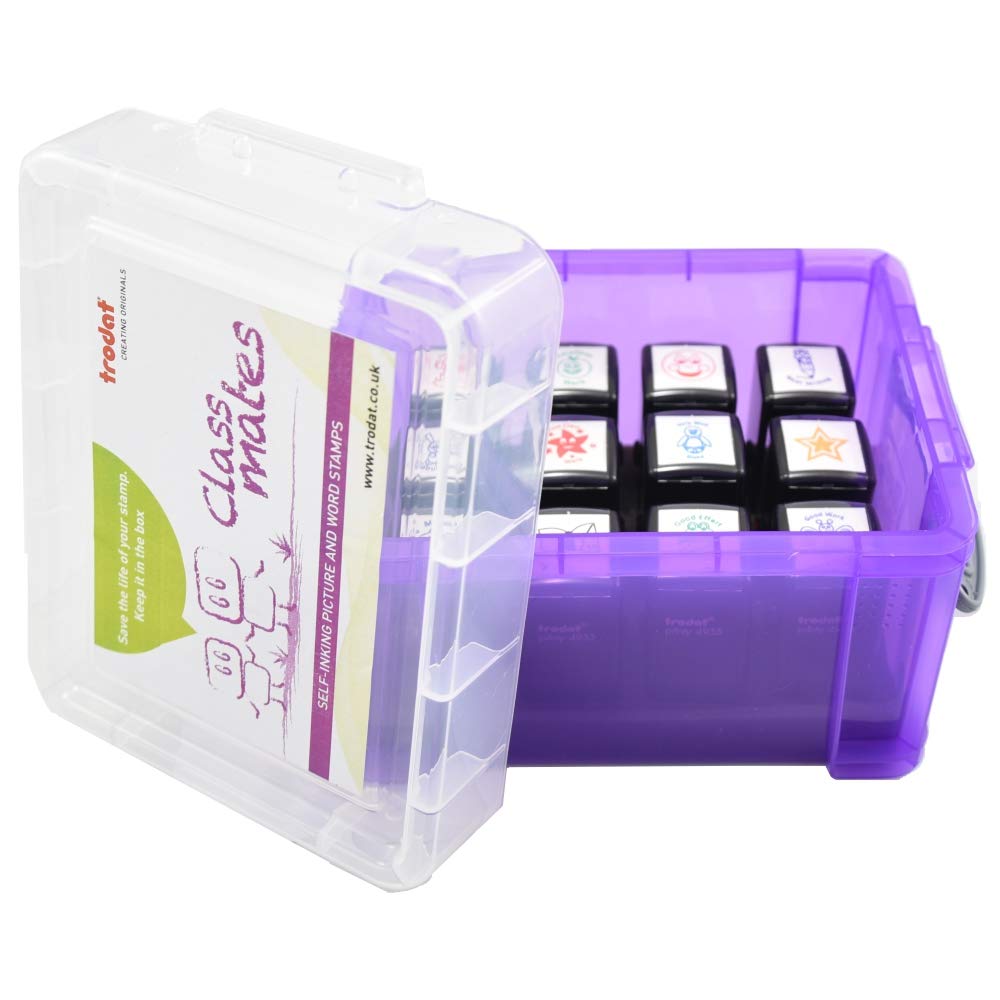 Trodat Classmates Motivational & Reward Teacher Stamp Set for Classroom, Homework & Student Encouragement
