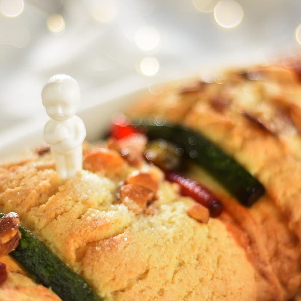 1000-Piece Heat-Resistant Plastic Baby Figurines for King Cake, Mardi Gras, Rosca de Reyes & Baby Shower Decorations - Perfect for Baking, Party Games & Festive Celebrations
