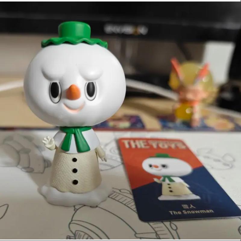 Labubu The Monsters Toys Series - The Snowman Collectible Figure | Cute Winter Character for Display, Gift & Anime Fans Collection