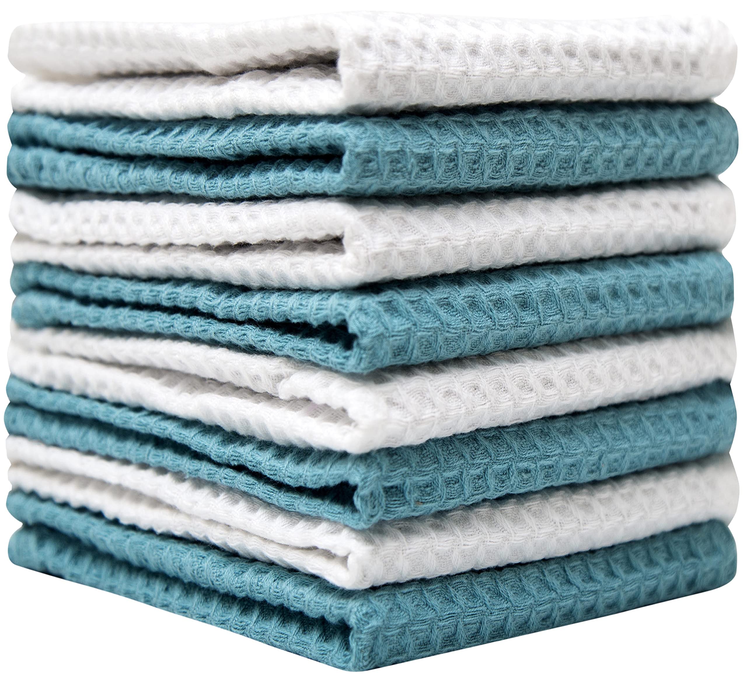 Premium Waffle Weave Dish Cloths Set - 12
