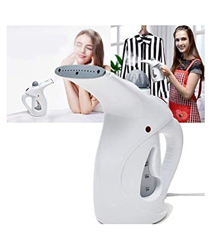 Vruta 2 in 1 Handheld Garment & Facial Steamer - Portable Electric Steamer for Clothes and Skin Care - Perfect for Travel, Home Use, and Quick Wrinkle Removal