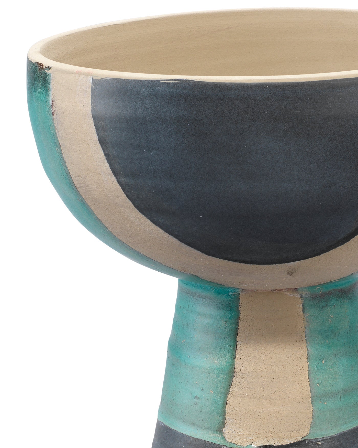 Blanche Wide Vessel - Large Decorative Ceramic Bowl for Home Decor, Kitchen & Dining Room | Perfect for Fruit Display, Centerpiece, or Storage - Handcrafted Pottery with Modern Farmhouse Style
