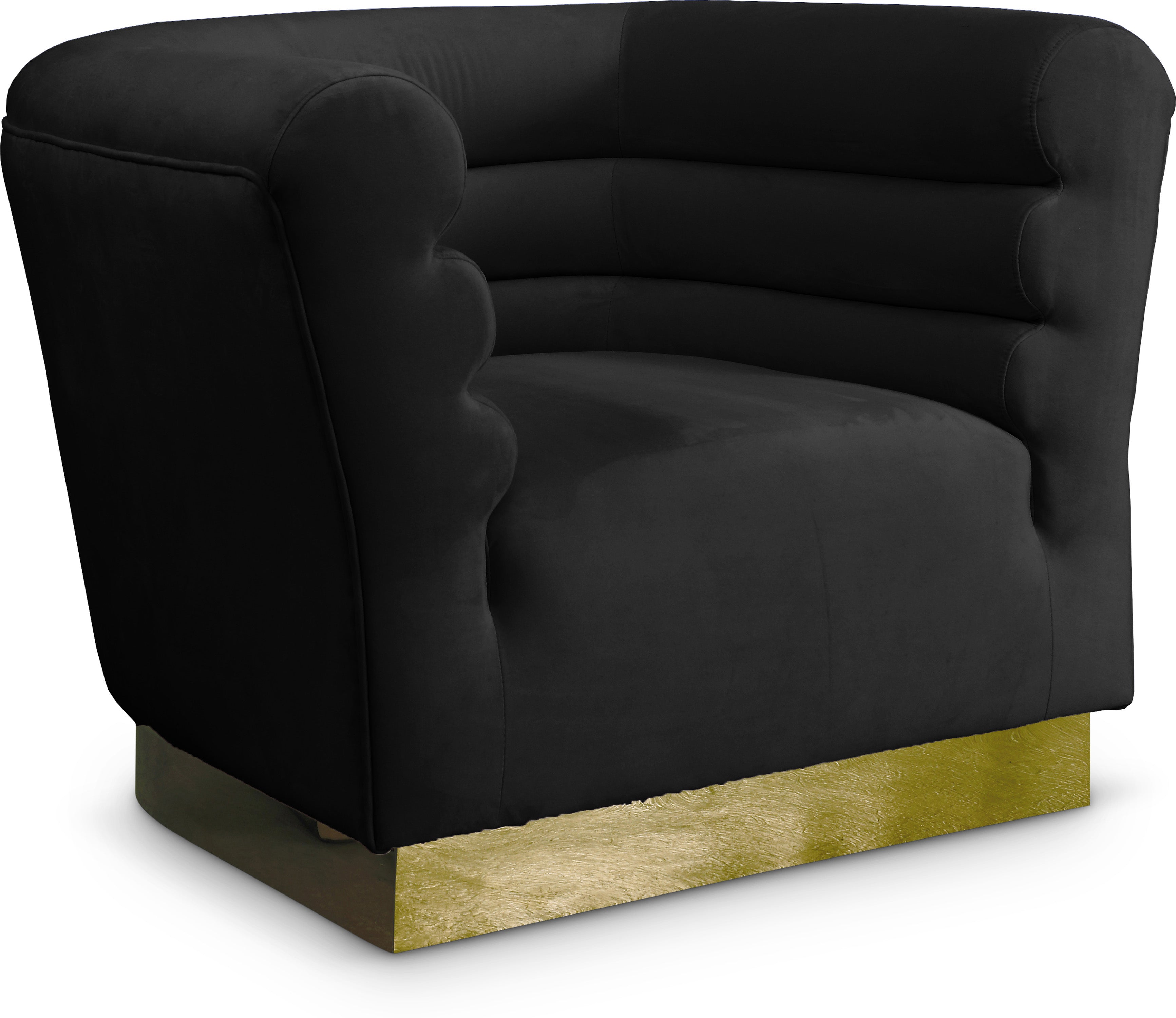 Bellini Velvet Chair - Modern Accent Armchair for Living Room, Bedroom & Office - Plush Upholstered Lounge Chair with Sturdy Metal Legs - Perfect for Home Decor, Reading Nook or Cozy Corner
