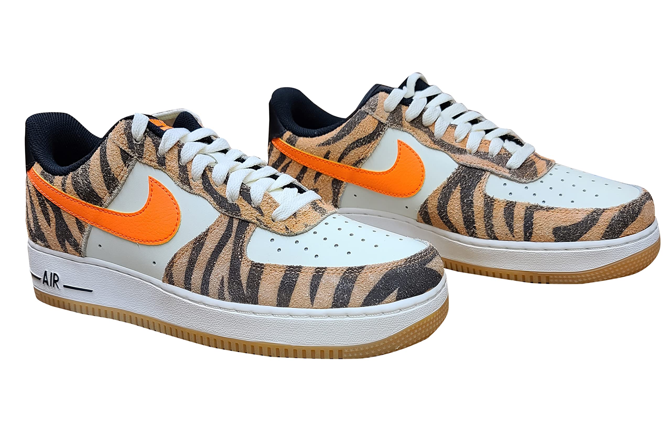 Nike Men's Air Force 1 '07 PRM Daktari Sneakers in Coconut Milk/Atomic Orange (DJ6192 100) - Size 10.5 | Casual Wear, Street Style & Basketball Shoes for Men