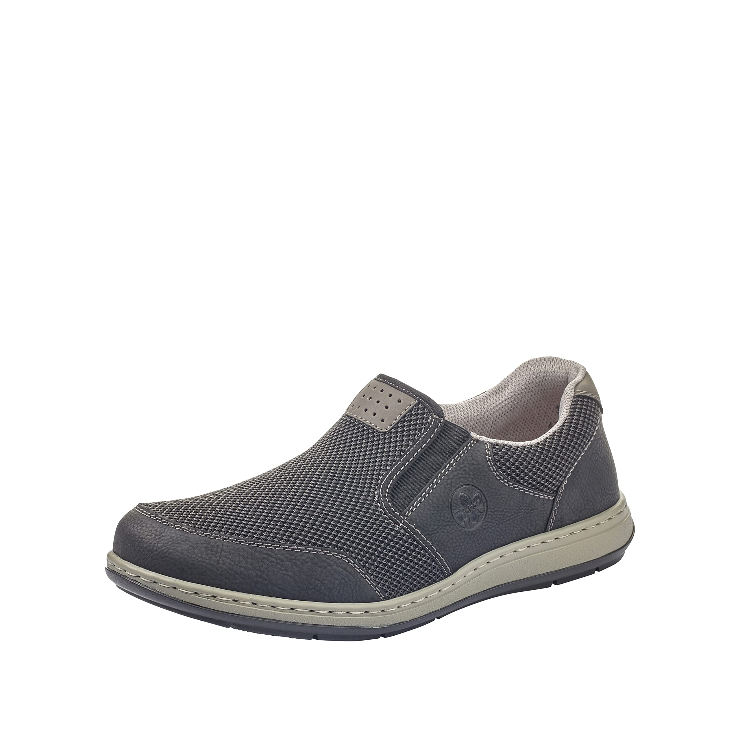 Rieker Men's Comfortable Slip-On Loafers - Lightweight Casual Shoes for Walking, Office & Travel - Breathable & Stylish Men's Footwear