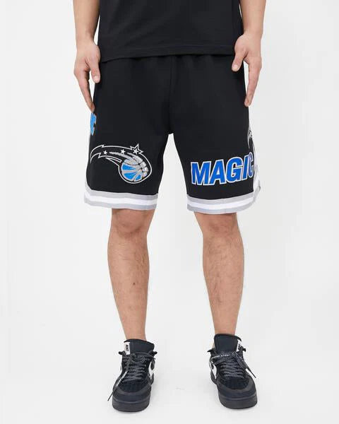 Orlando Magic Classic Chenille Shorts - Pro Standard NBA Basketball Jersey Shorts for Men, Black - Perfect for Game Day, Fan Events & Casual Wear