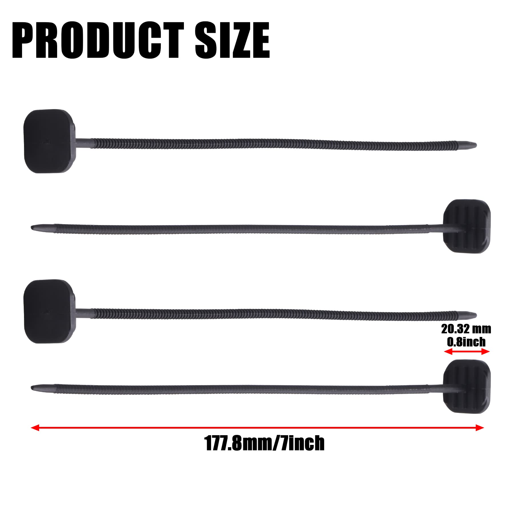 Universal Fan Mounting Kit - Plastic Rods Installation Kit for Electric Radiator Fan, Spal Fan & Transmission Cooler | Compatible with Electric Cooling Fans | Perfect for Car Radiator Upgrades & Engine Cooling Systems