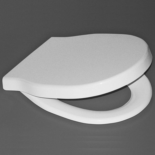 Caroma Opal II Soft Close Toilet Seat - Durable & Quiet Slow Closing Hinges, Easy Installation, White Bathroom Toilet Seat for Home & Commercial Use