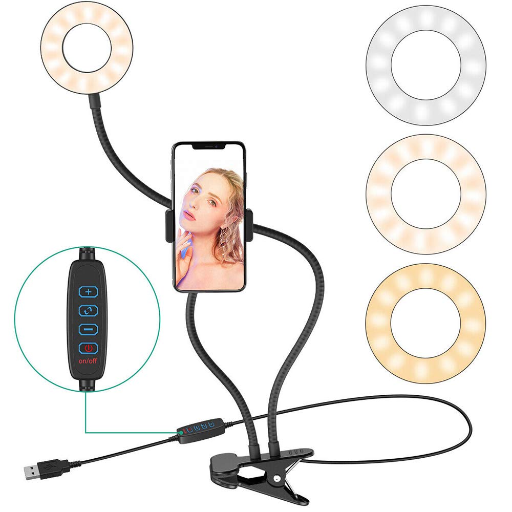 Universal Selfie Ring Light with Adjustable Phone Holder - 10