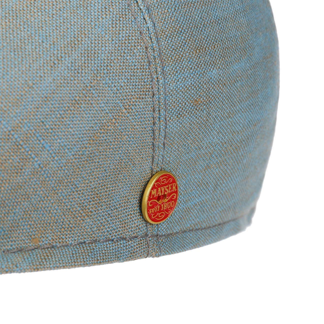 Mayser Sidney Linen Flat Cap for Men - Classic Summer Hat for Outdoor Activities, Travel & Casual Wear