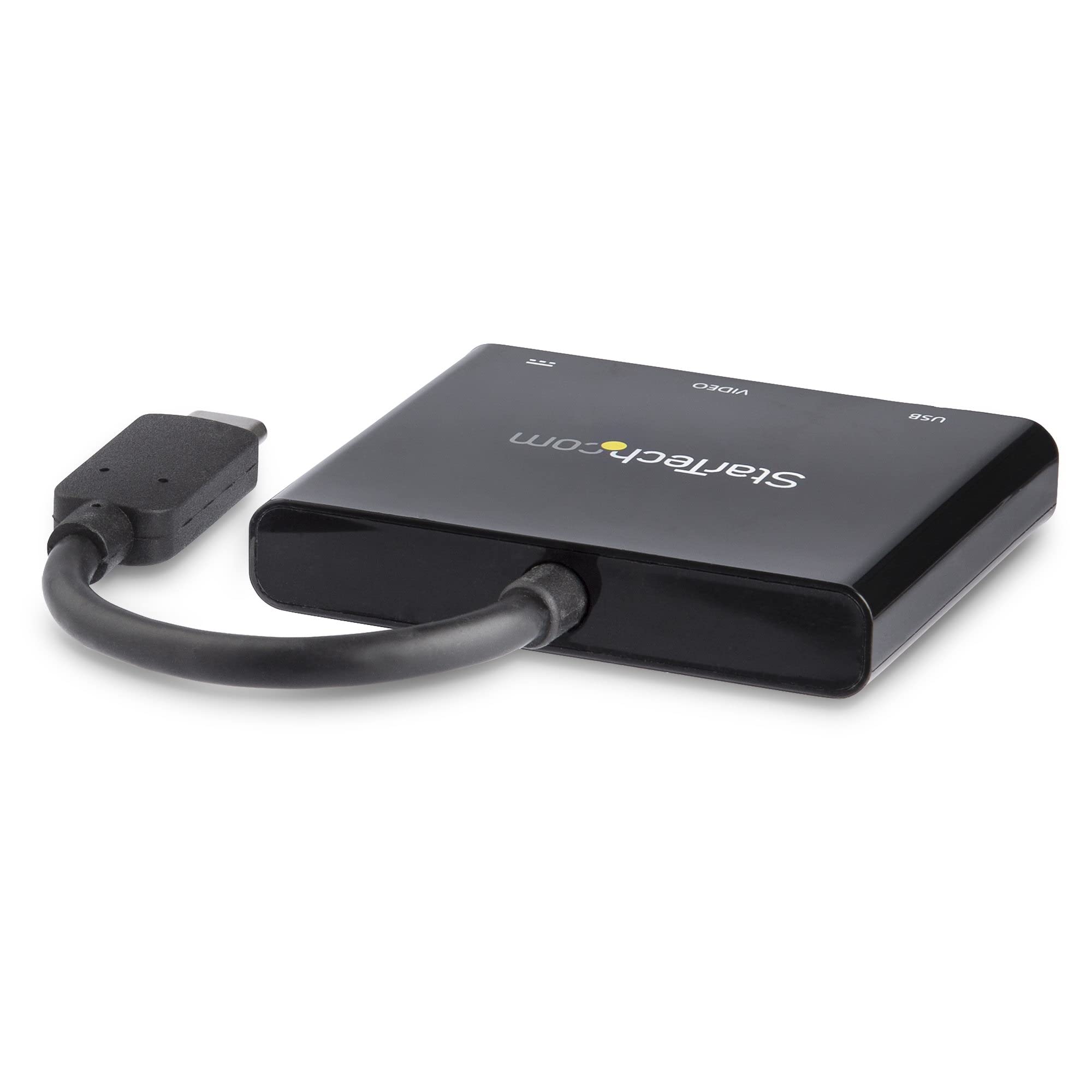 StarTech.com USB-C to HDMI Adapter 4K 30Hz - Thunderbolt 3 & USB PD Compatible - USB Type C to HDMI Converter for MacBook Pro, Dell XPS, Surface Pro - Ideal for Home Office, Presentations & 4K Video Streaming (CDP2HDUACP)