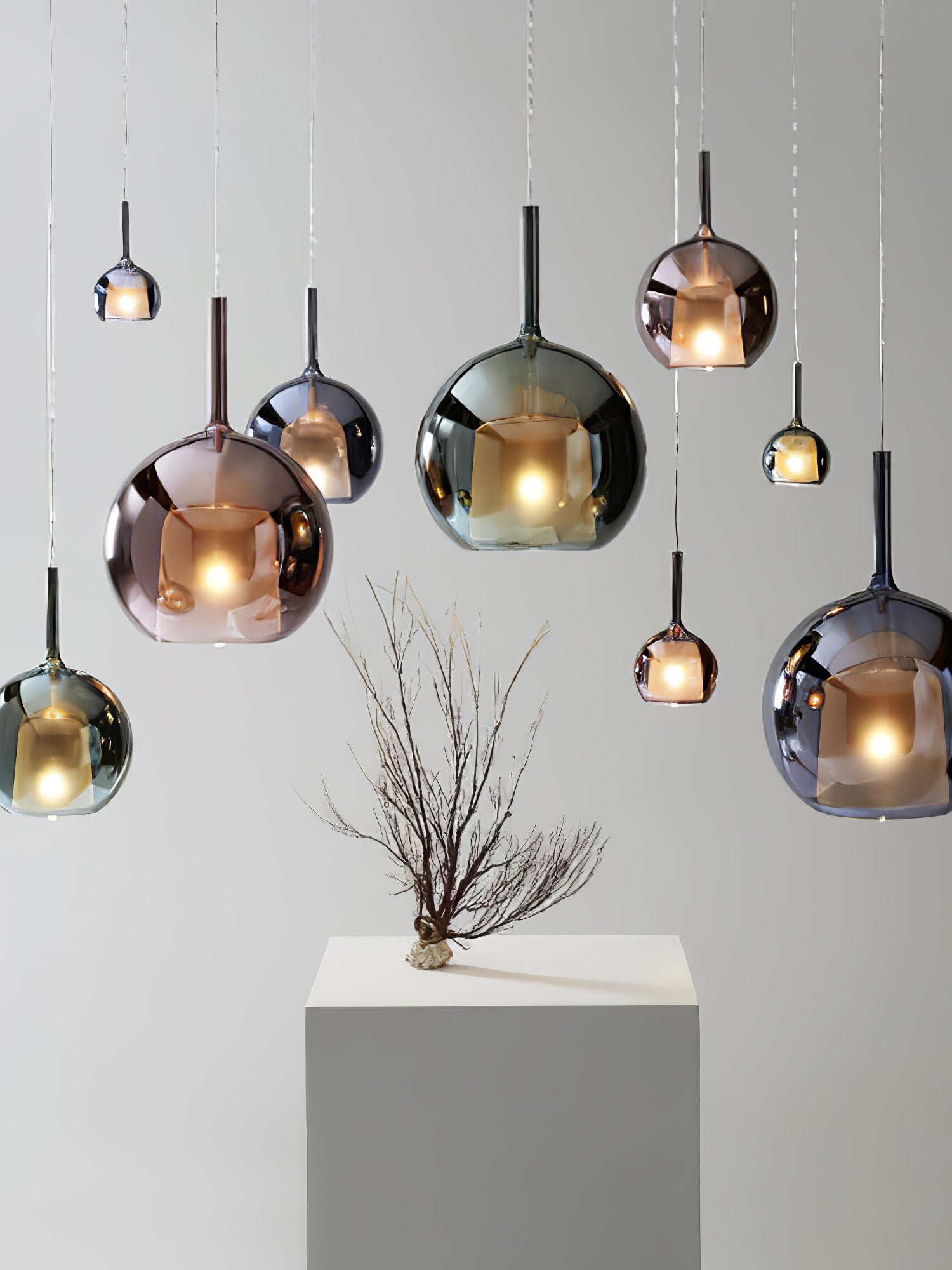 Modern Glo Pendant Light - Elegant Hanging Fixture for Kitchen Island, Dining Room & Bedroom - Dimmable LED Chandelier with Adjustable Height - Perfect for Home Decor & Interior Lighting