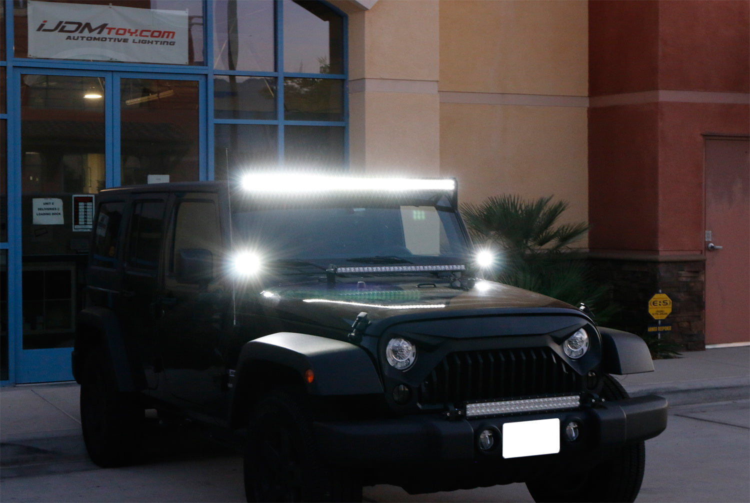 36W LED Pod Light with A-Pillar Mounting Bracket & Wiring Harness - Compatible with 2007-2017 Jeep Wrangler JK - Off-Road, Trail, Night Driving Lighting Upgrade