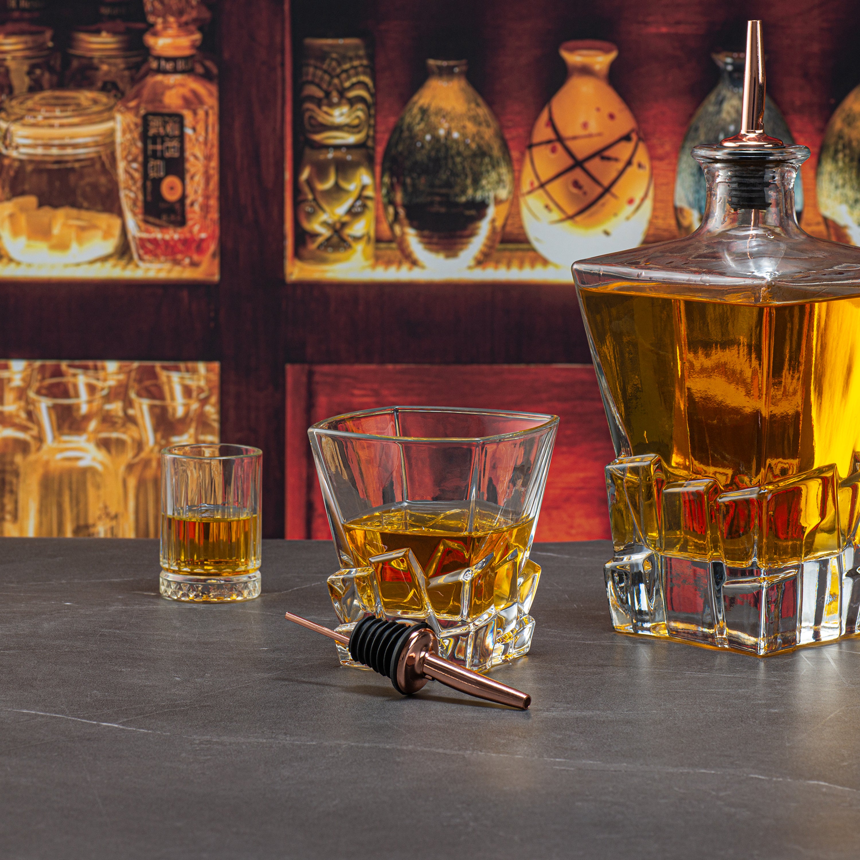 Premium Copper Plated Stainless Steel Speed Pourers - 4.25
