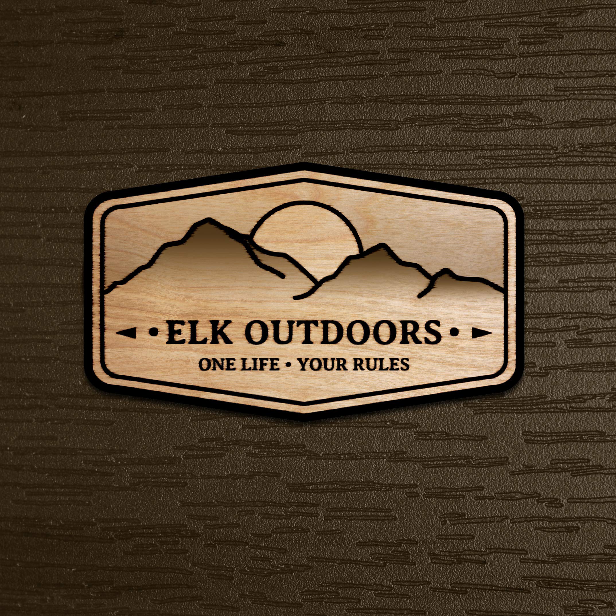 Elk Outdoors Essential Coffee Table - Rustic Canyon Finish, Solid Wood Outdoor Furniture for Patio, Deck, and Cabin - Perfect for Camping Trips & Backyard Gatherings