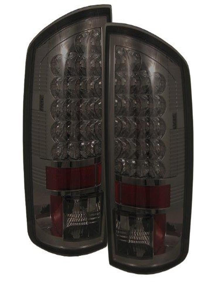Spyder 5002594 LED Smoke Tail Lights for 2002-2006 Dodge Ram 1500 & 2003-2006 Ram 2500/3500 - Upgrade Your Truck's Style & Visibility (Night Driving, Off-Road, Custom Look)