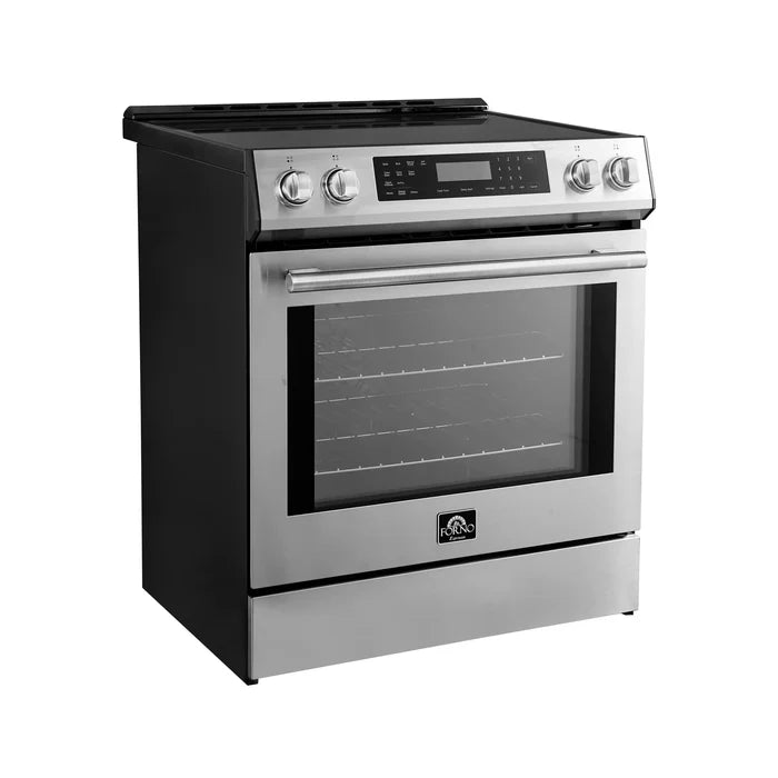Forno Espresso Donatello 30 Inch Slide-In Induction Range with 5 Burners - FFSIN0905 | Energy Efficient Electric Stove for Modern Kitchens | Perfect for Baking, Cooking & Entertaining