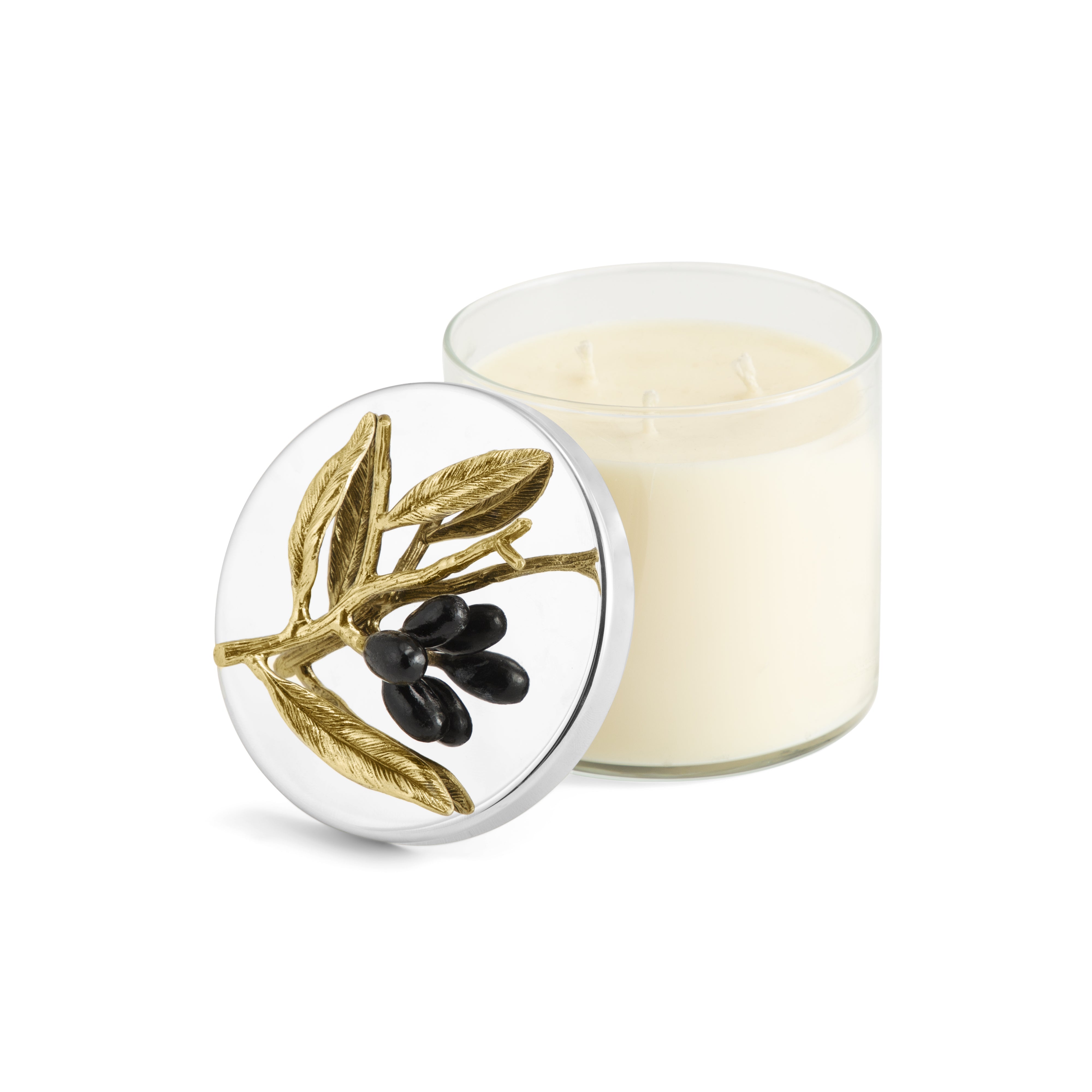 Olive Branch Scented Soy Candle - Natural Aromatherapy for Relaxation & Stress Relief - Perfect for Home, Spa, Yoga & Meditation