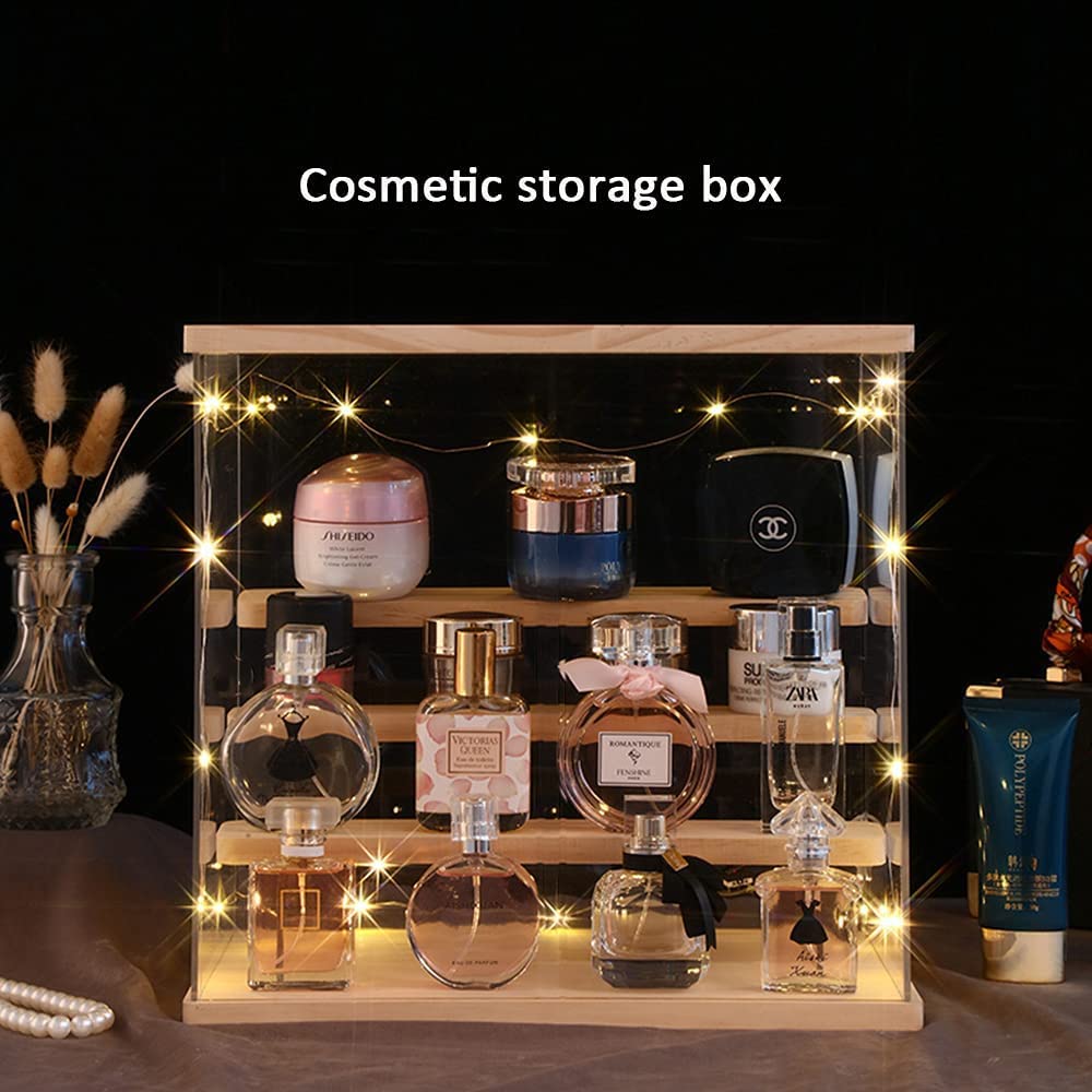 Clear Acrylic Display Case for Funko Pop, Lego Minifigures & Collectibles - 5-Tier Large Display Stand with Riser Shelf - Perfect for Action Figures, Toys, Perfume Bottles & Gemstones (4 Layer) - Ideal for Home Decor, Office Display & Collection Showcase