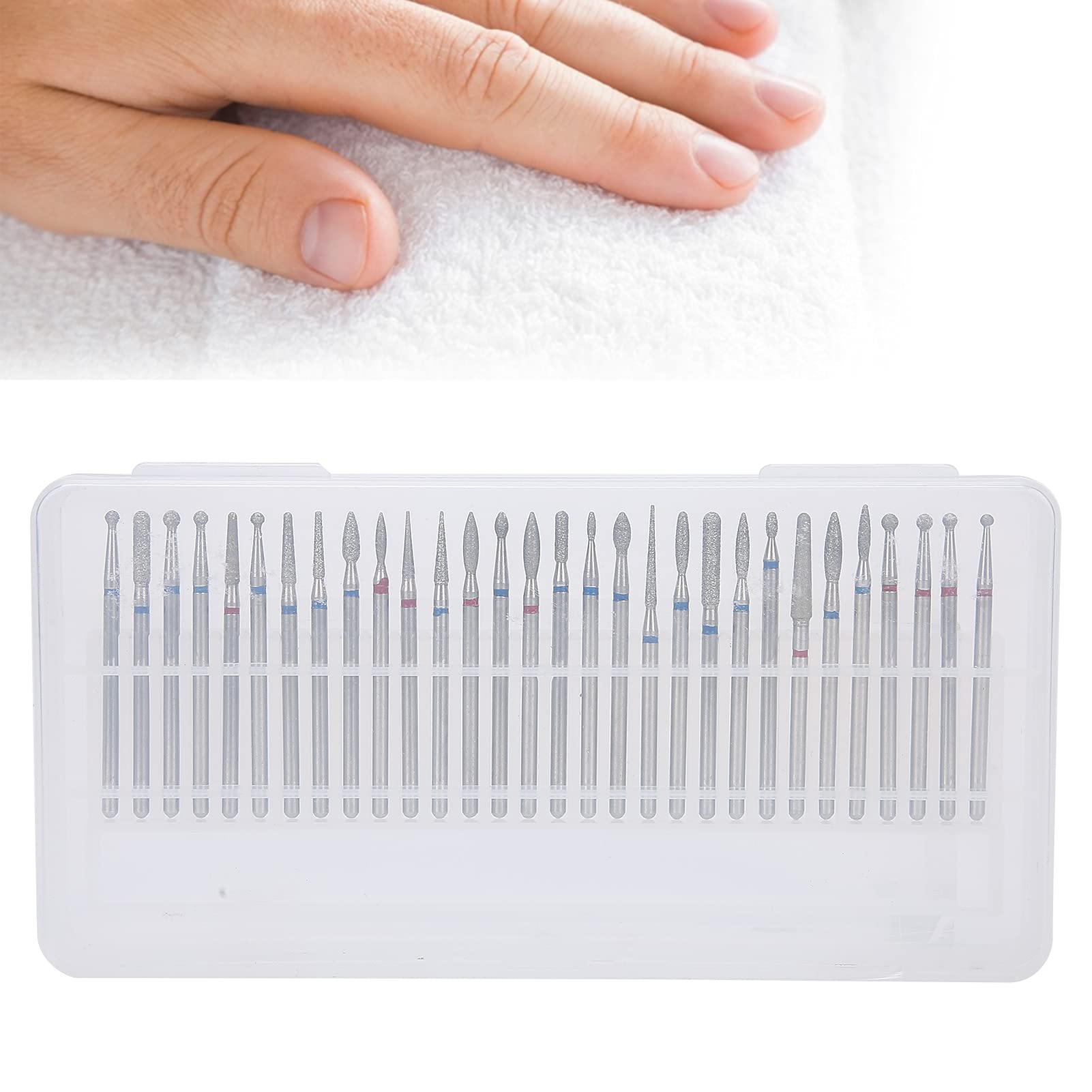 30pcs Professional Nail Drill Bits Set for Acrylic & Gel Nails - Nail Polishing Grinding Heads for Home Salon & Manicure - Perfect for Nail Art, Extensions & Pedicures