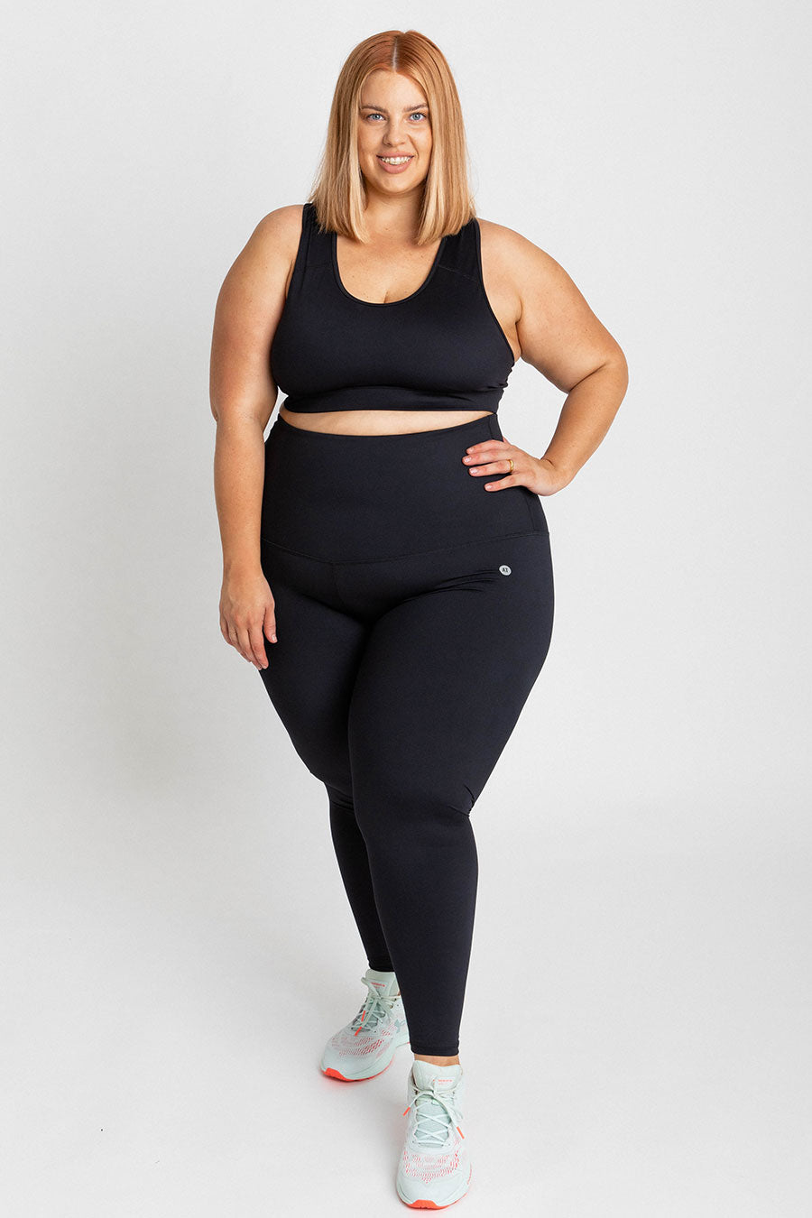 Essential High Waist Workout Leggings for Women - Black | Yoga, Running & Gym Activewear